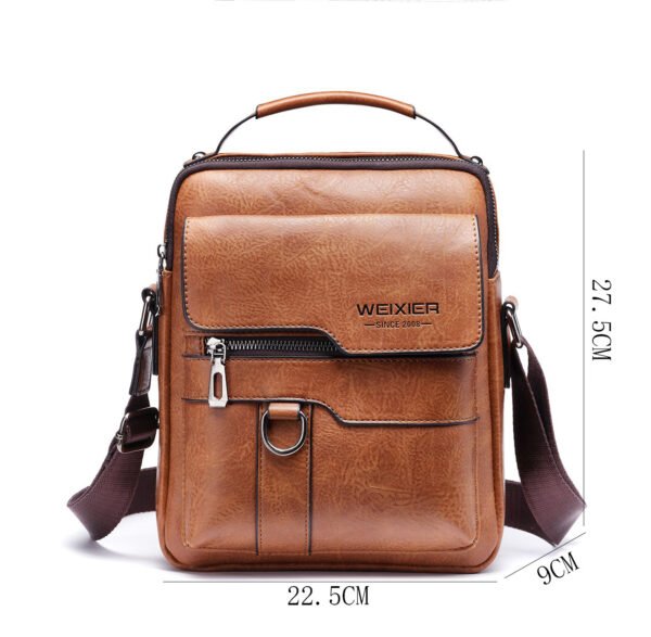 Classic business backpack made of PU leather
