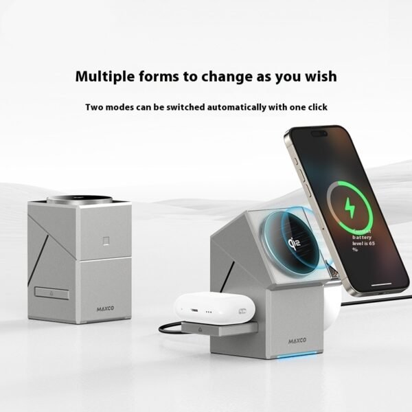 Qi2 Magnetic Touch Rotating Wireless Charger