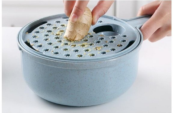 Vegetable Slicer and Onion Grater with Strainer