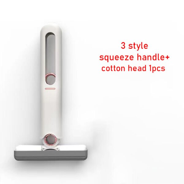 Squeezeable sponge mop for home, car, glass, screen