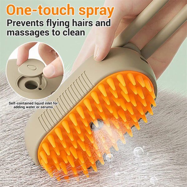 Electric Cat Hair Brush and Pet Grooming Comb
