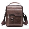 Classic business backpack made of PU leather