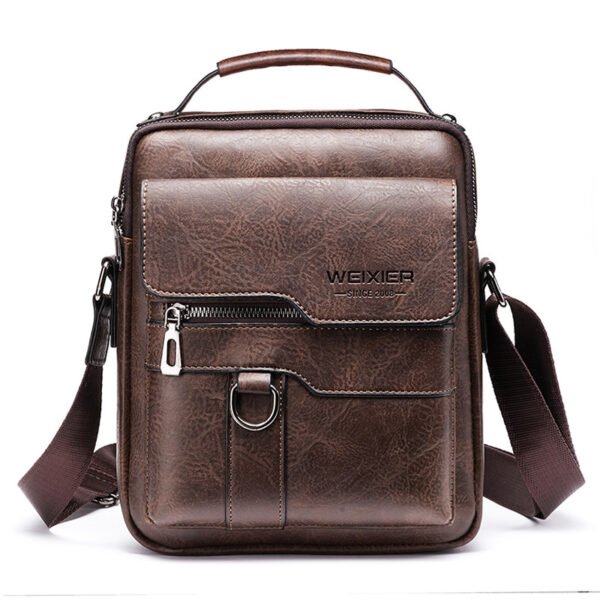 Classic business backpack made of PU leather