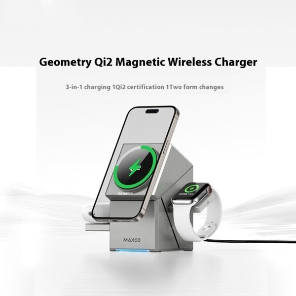 Qi2 Magnetic Touch Rotating Wireless Charger