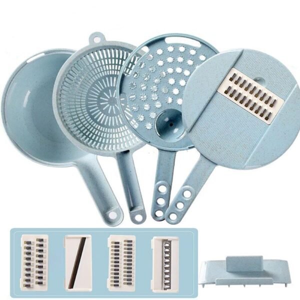 Vegetable Slicer and Onion Grater with Strainer