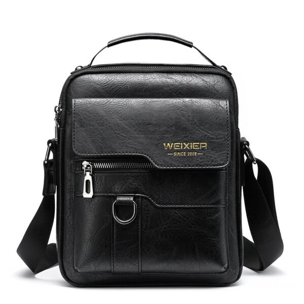 Classic business backpack made of PU leather