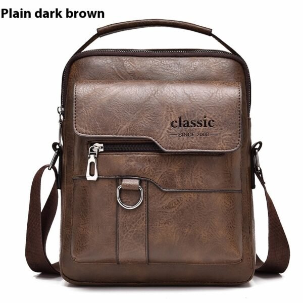 Classic business backpack made of PU leather