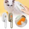 Electric Cat Hair Brush and Pet Grooming Comb