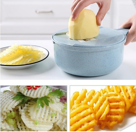 Vegetable Slicer and Onion Grater with Strainer