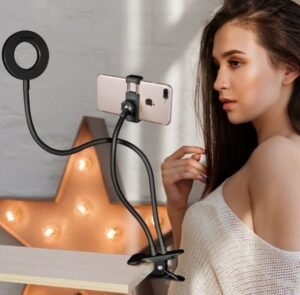 Adjustable LED Ring Light for Live Makeup