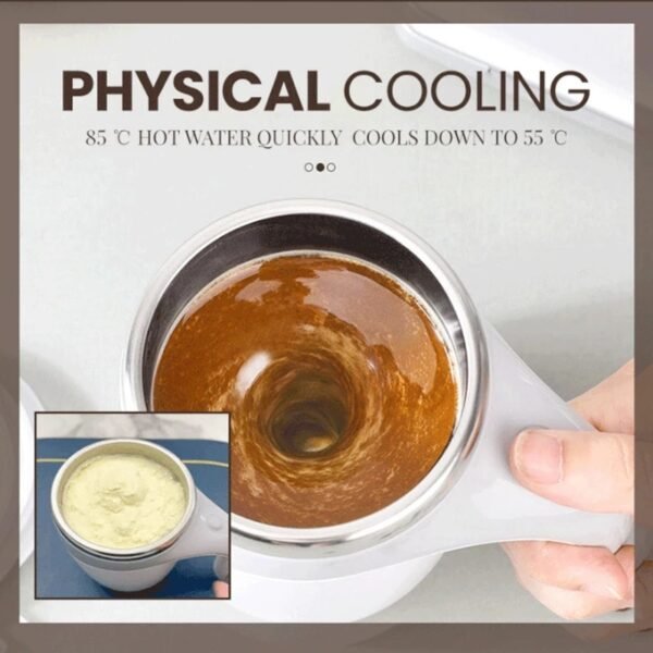 Rechargeable Coffee Mug with Automatic Stirring