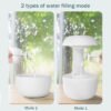 Anti-gravity silent humidifier for fatigue relief