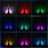 Three -dimensional colored wall lamp in the form of peacocks