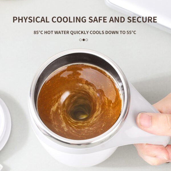 Rechargeable Coffee Mug with Automatic Stirring