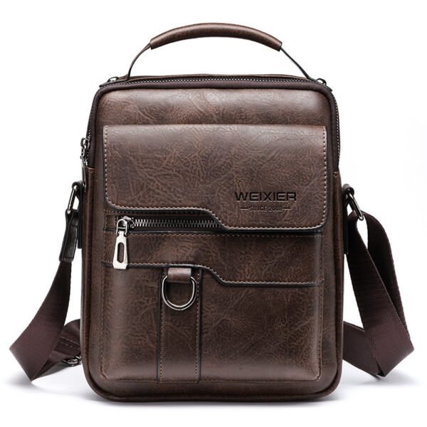 Classic business backpack made of PU leather