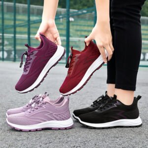 Comfortable and breathable women's walking shoes