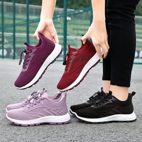 Comfortable and breathable women's walking shoes
