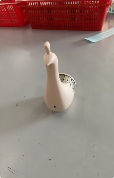 Three -dimensional colored wall lamp in the form of peacocks