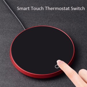 Touch panel to warm and adjust beverage temperature