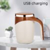 Rechargeable Coffee Mug with Automatic Stirring