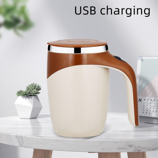 Rechargeable Coffee Mug with Automatic Stirring