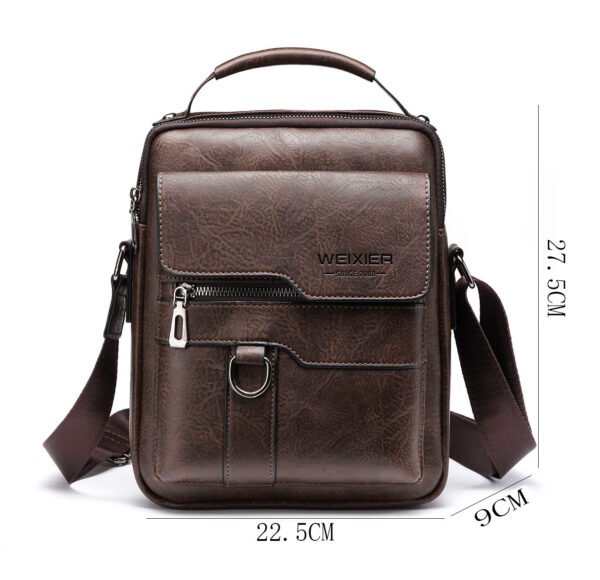 Classic business backpack made of PU leather