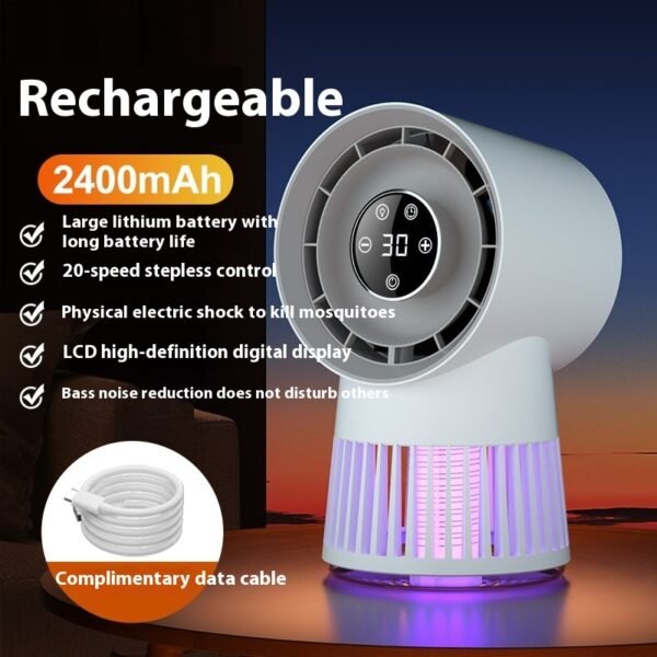 Innovative 2-in-1 Fan with Mosquito Killing Lamp