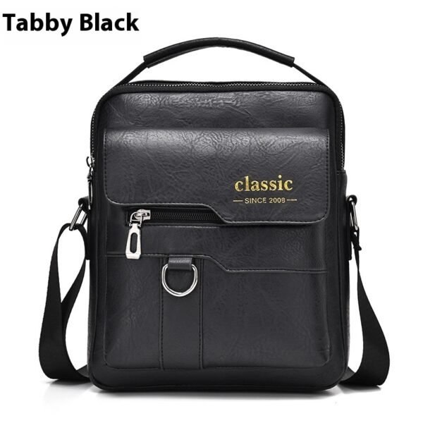 Classic business backpack made of PU leather