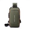Anti-theft chest bag with USB charger