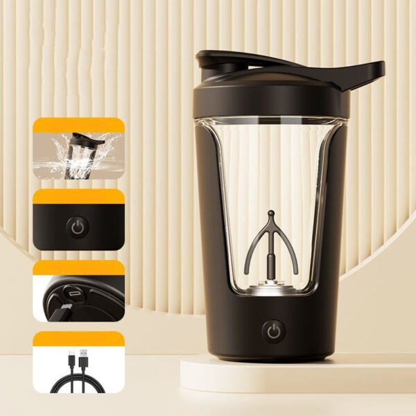 Electric Protein Powder Shaker Cup, Suitable for Gym and Easy to Clean