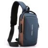 Anti-theft chest bag with USB charger