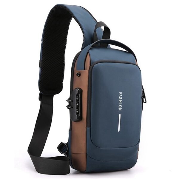 Anti-theft chest bag with USB charger