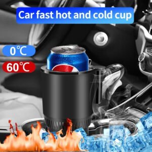 Car Cup Cooler & Warmer, 12V Smart Cup Holder, Digital Temperature Display