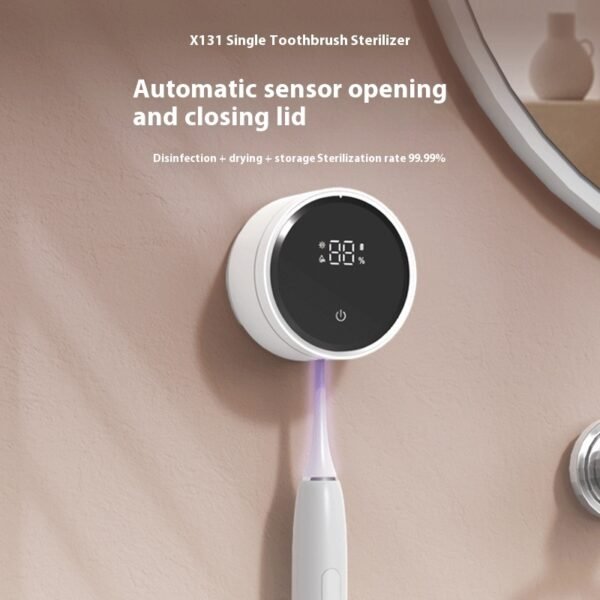UV Toothbrush Sterilizer, with Smart Induction Switch, Rechargeable