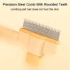 Pet Grooming Brush, One-Click Hair Removal, Gentle on Skin