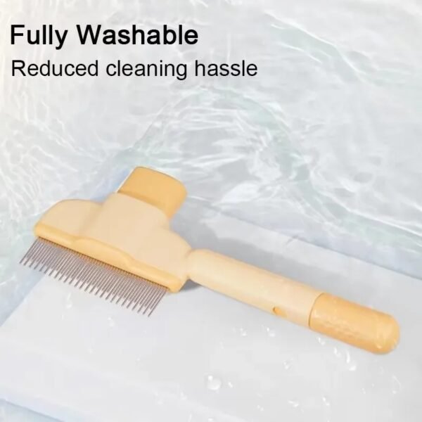 Pet Grooming Brush, One-Click Hair Removal, Gentle on Skin