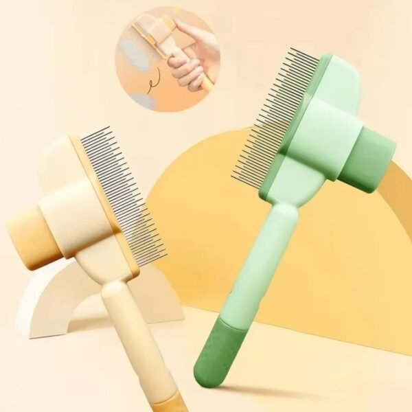 Pet Grooming Brush, One-Click Hair Removal, Gentle on Skin