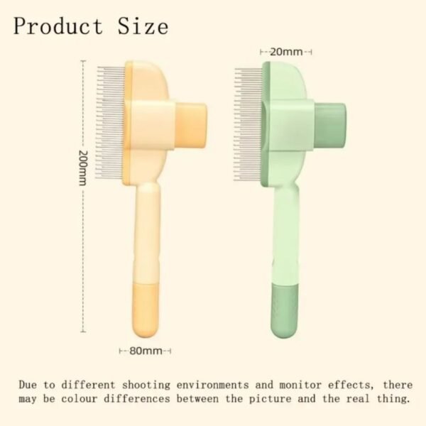 Pet Grooming Brush, One-Click Hair Removal, Gentle on Skin